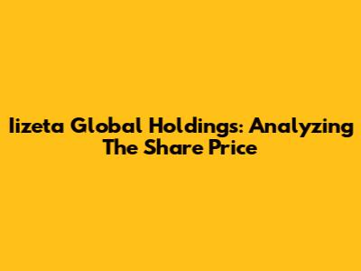 Iizeta Global Holdings: Analyzing The Share Price