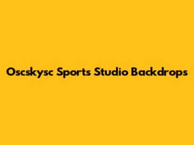 Oscskysc Sports Studio Backdrops